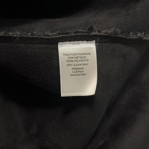 NWT Something Navy Long Black Coat - Picture 7 of 7